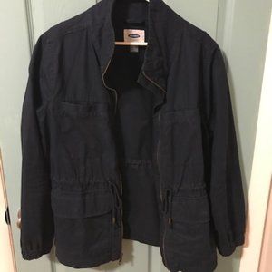 Women's Navy Blue Zip Jacket - Old Navy XL